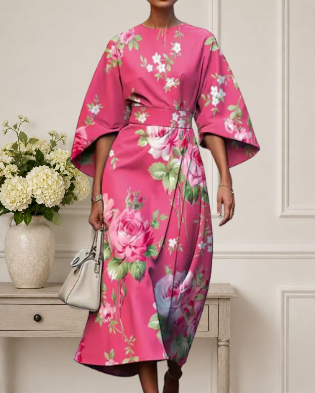 Celestia | Floral Midi Dress