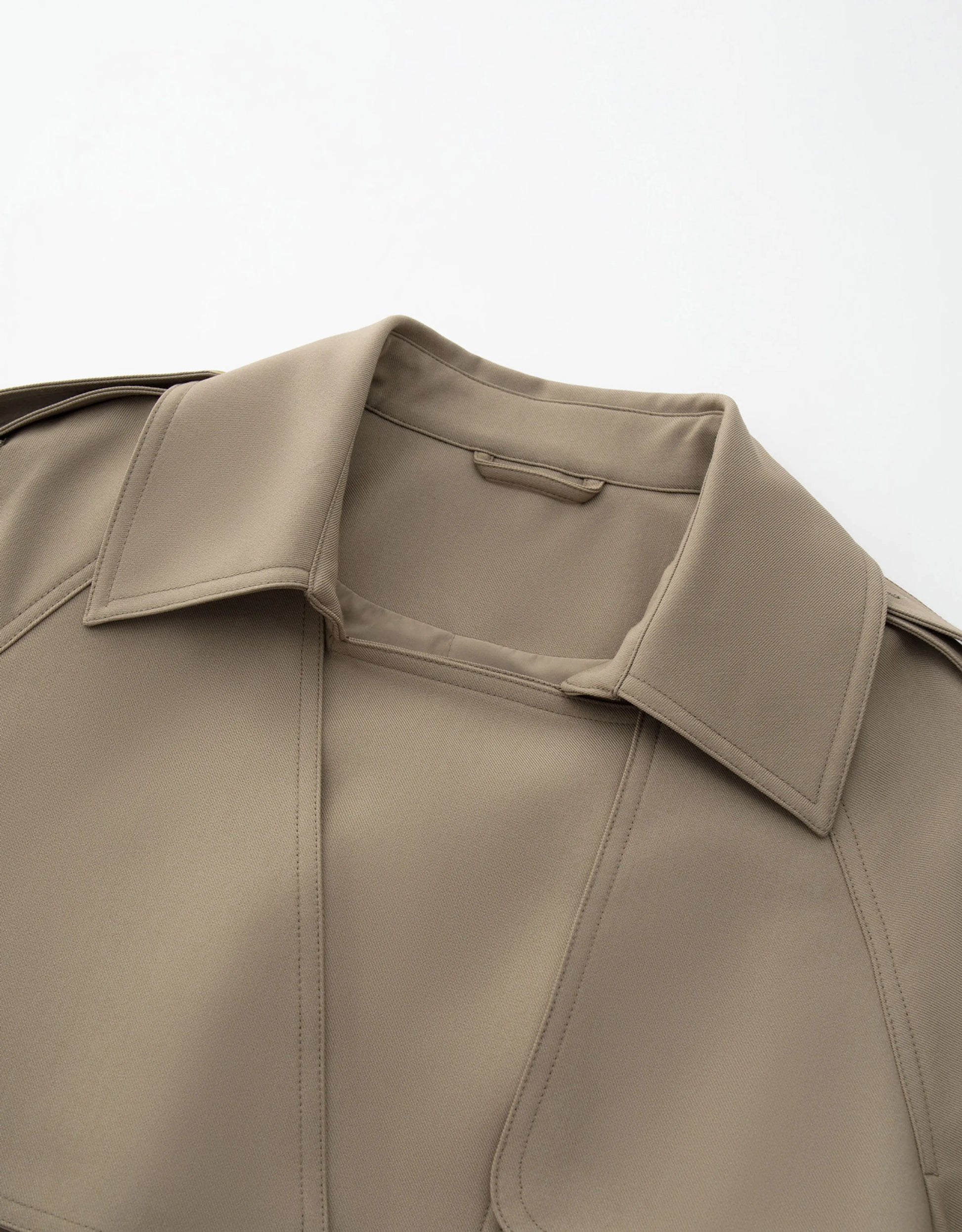 Marguerite Mid-Length Belted Trench Coat - Back