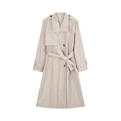 Celine Belted Long Trench Coat - Gray