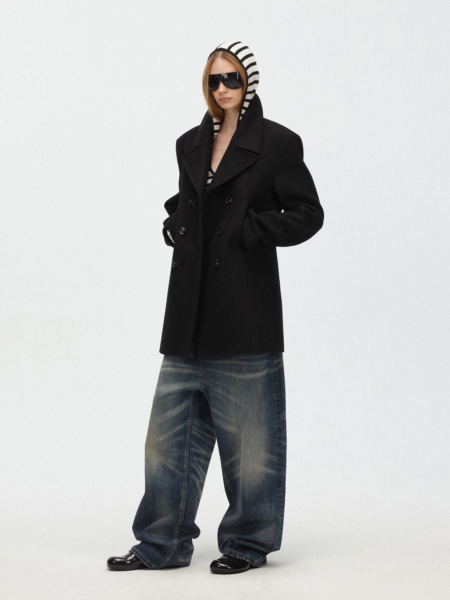 Victoria Double-Breasted Peacoat