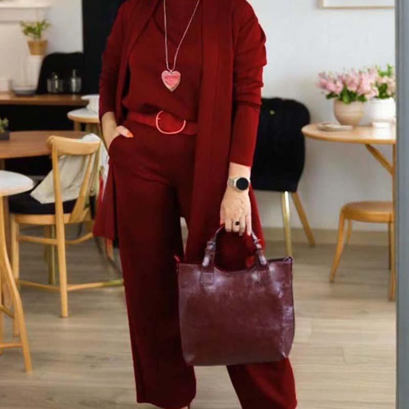 Amanda 3-Piece Set - Brown
