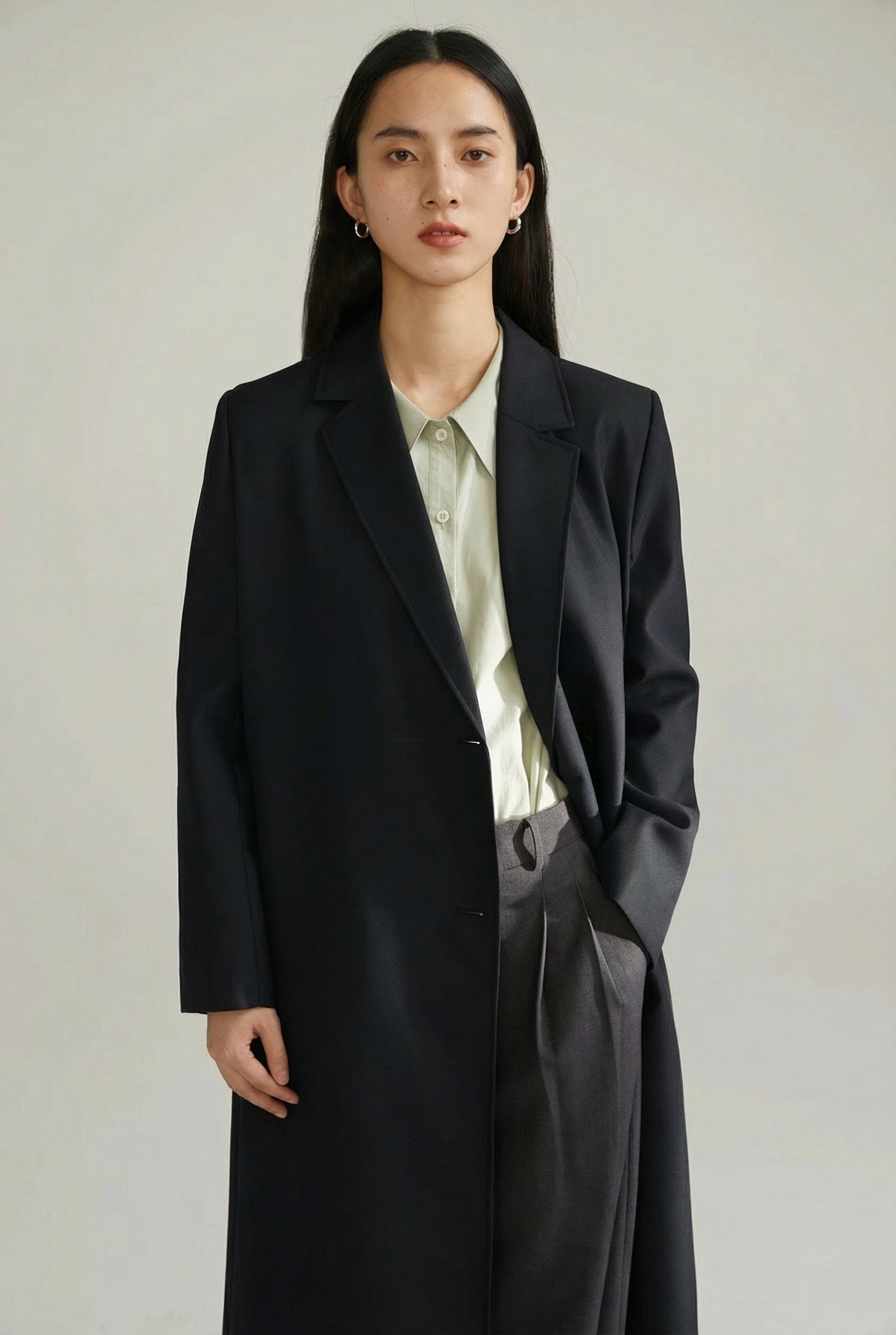 Margaux Double-Breasted Long Coat