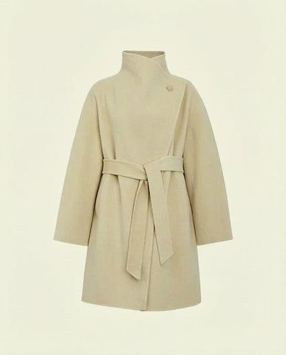 Amelie Wrap Coat - Light Yellow