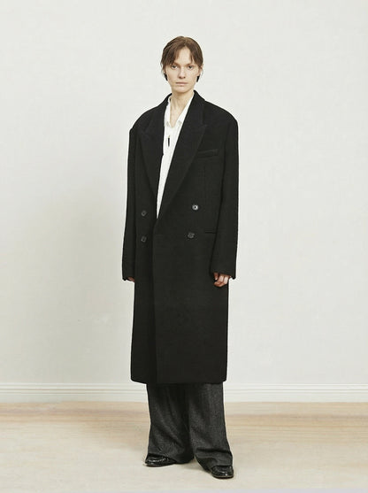 Claudine Double-Breasted Wool Coat