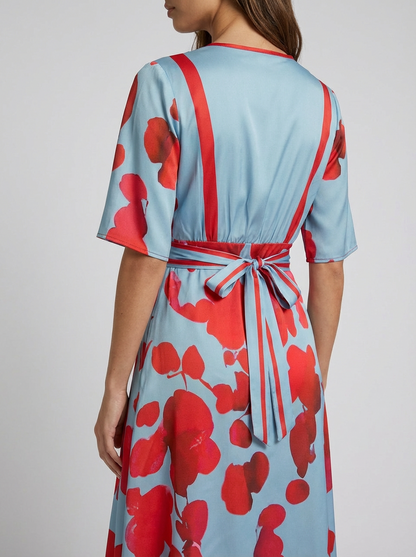 Pilar Deep V-Neck Elegant Long Maxi Dress