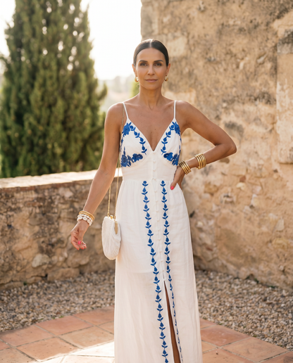 Gardenia Elegant White Wedding Guest Dress