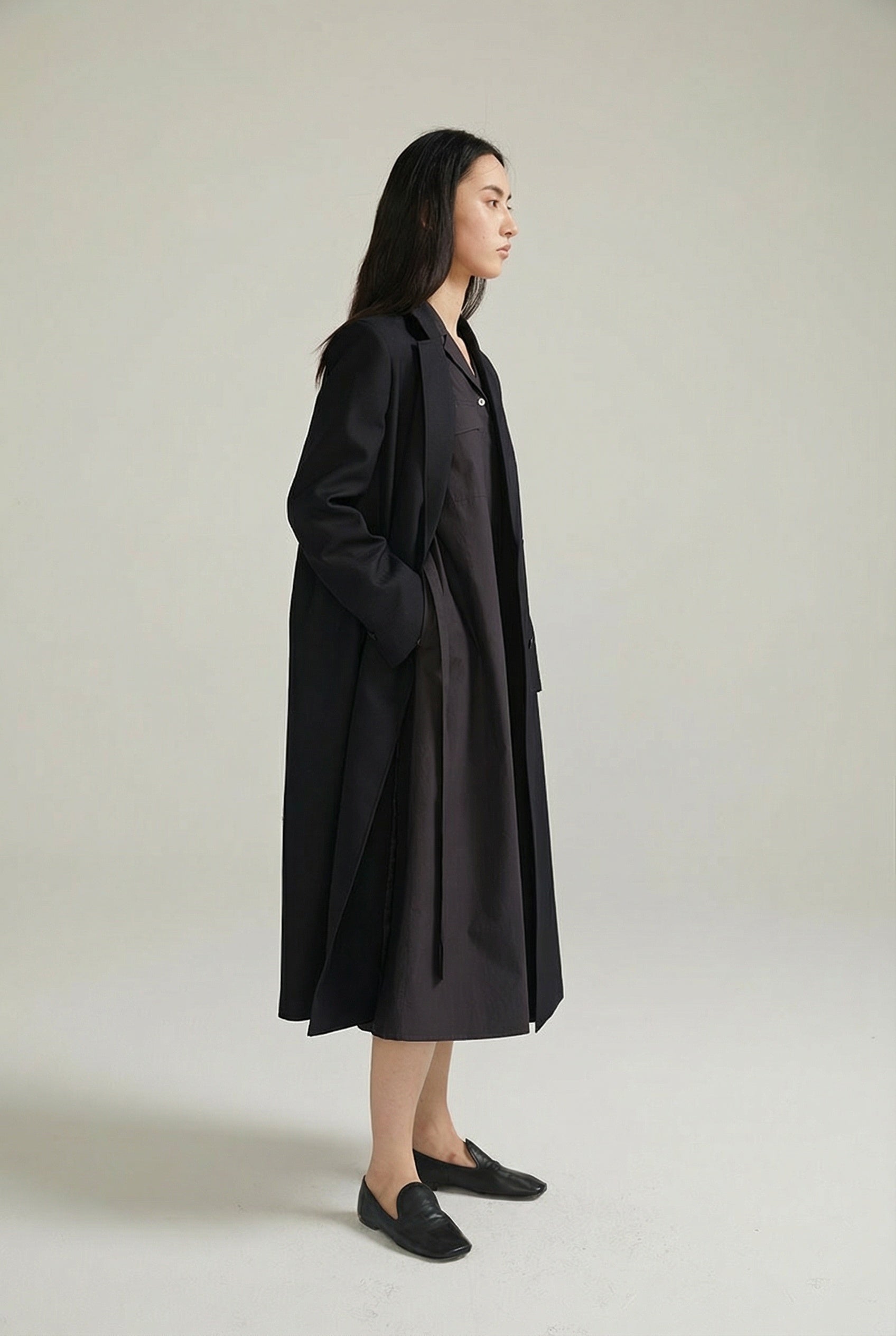 Margaux Double-Breasted Long Coat