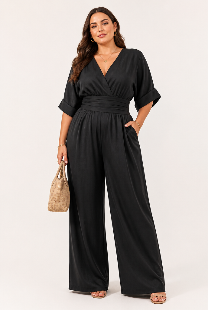 Daniela Jumpsuit - Black Plus Size