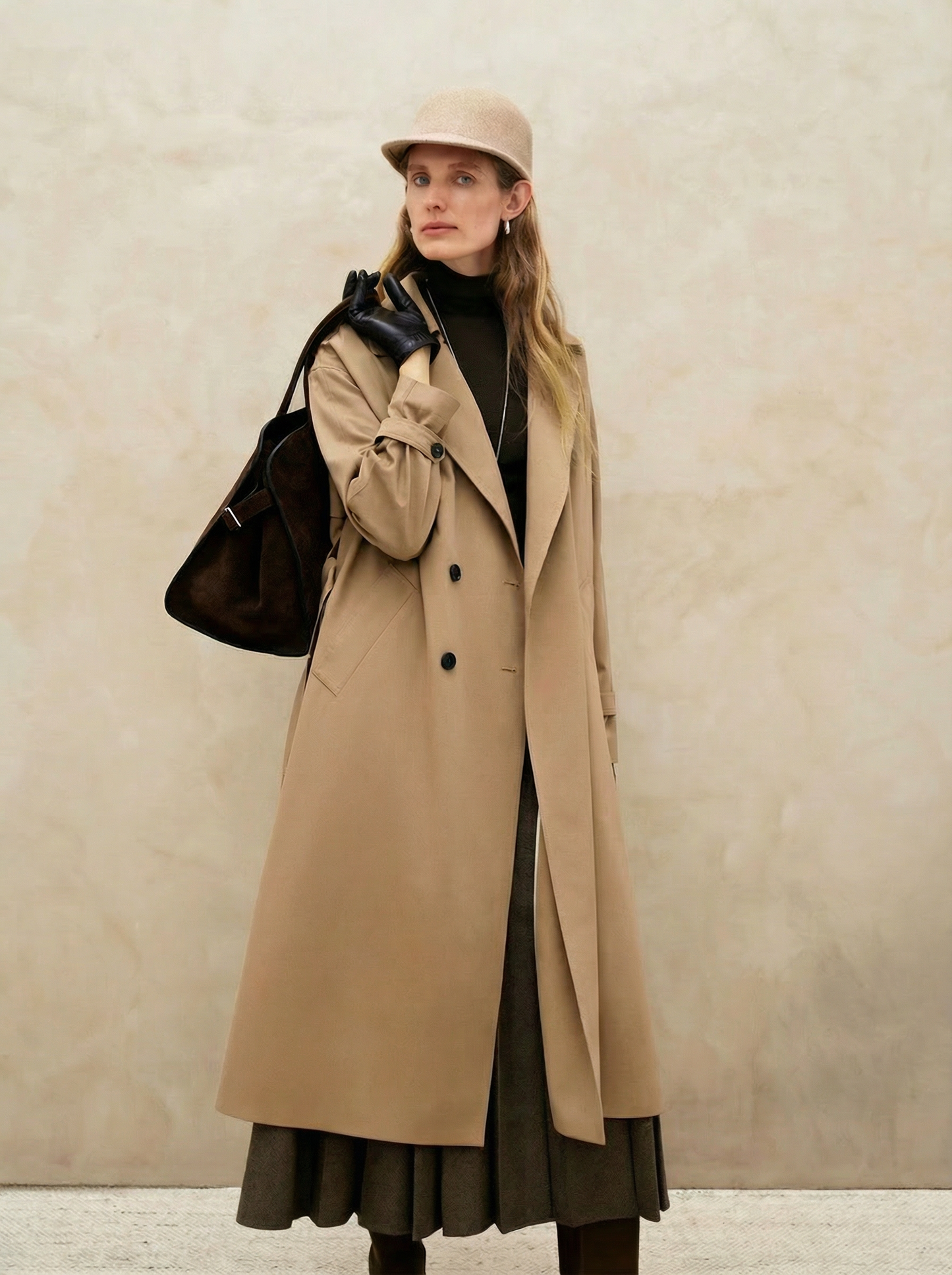 Brigitte Belted Short Trench Coat - Featured