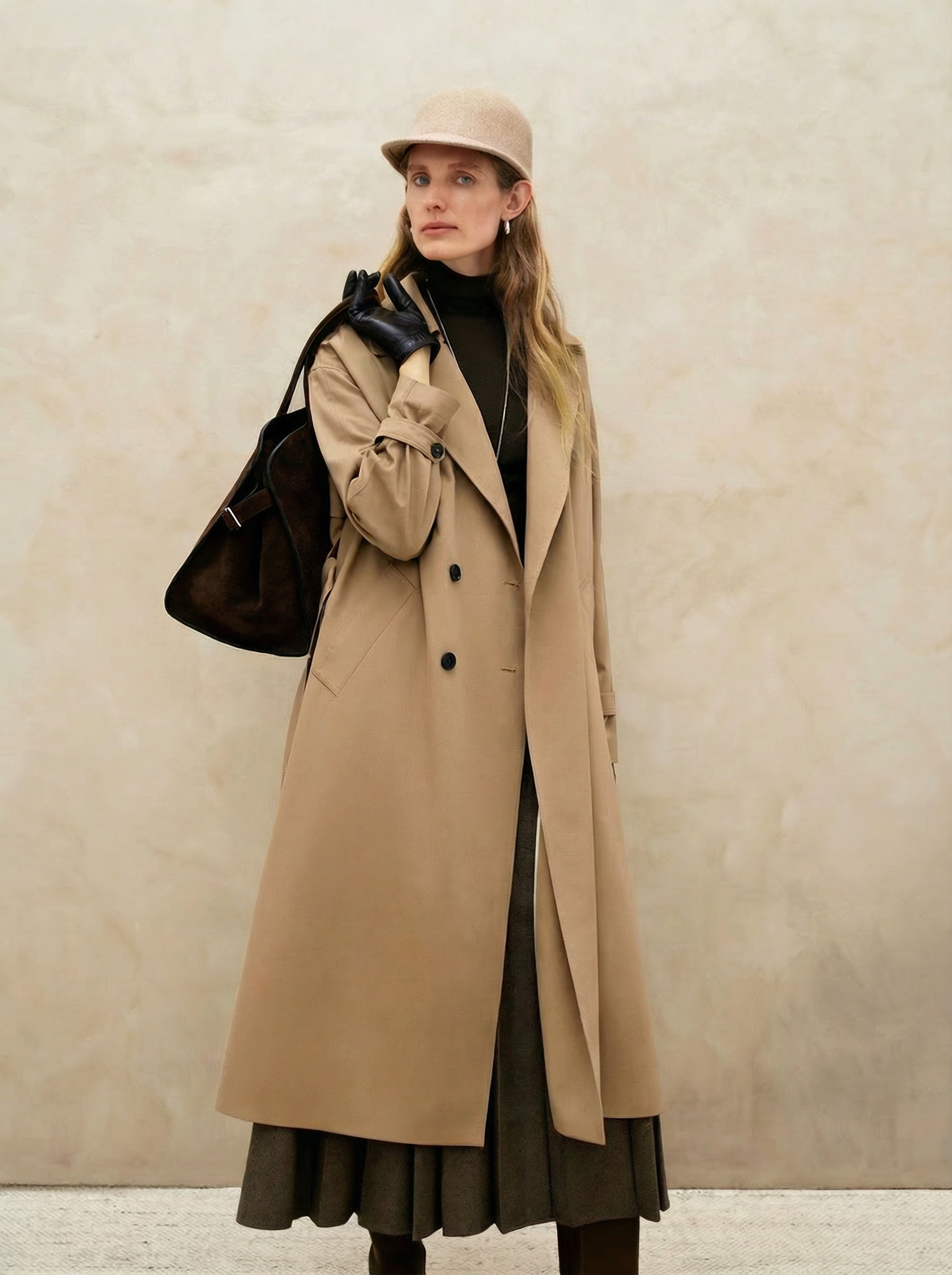 Brigitte Belted Short Trench Coat - Featured