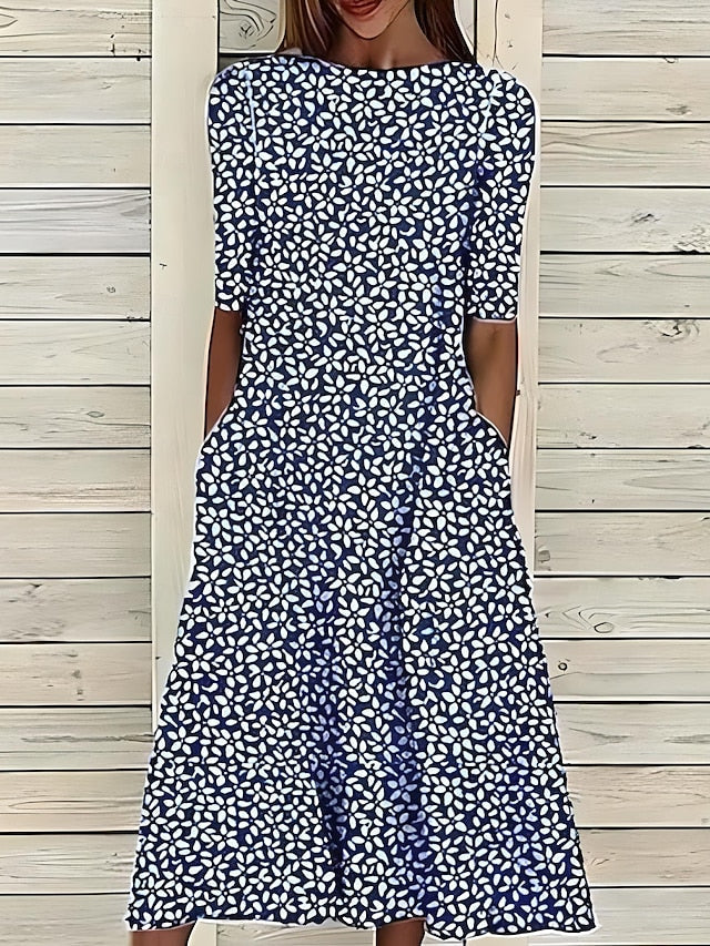 Sela Dress - Navy