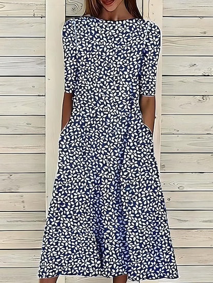 Sela Dress - Navy